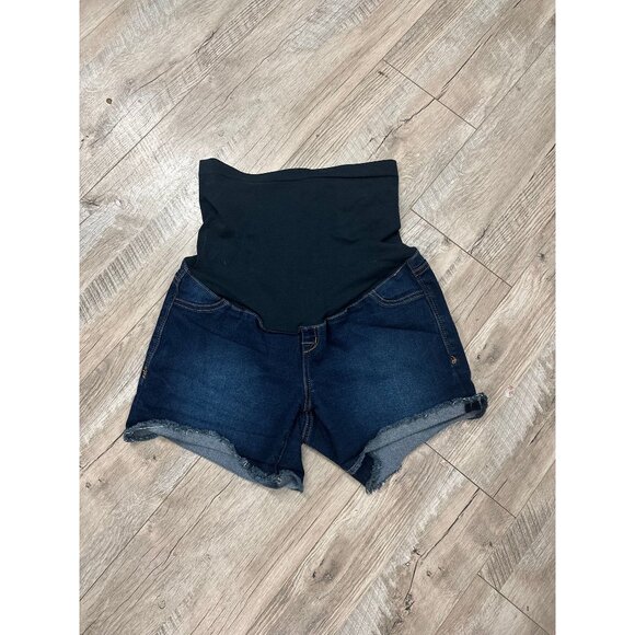 Ava and Alex Denim Maternity Shorts in L - Picture 1 of 1